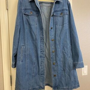 Jessica London Classic Blue Jean Jacket